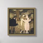 Kunst Deco, verrassing van George Barbier Canvas Afdruk (Voorkant)