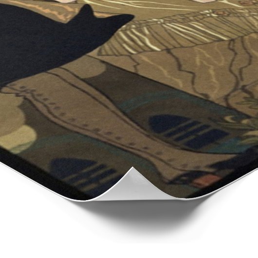 Kunst Deco, verrassing van George Barbier Poster (Hoek)