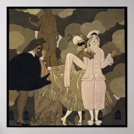Kunst Deco, verrassing van George Barbier Poster (Voorkant)