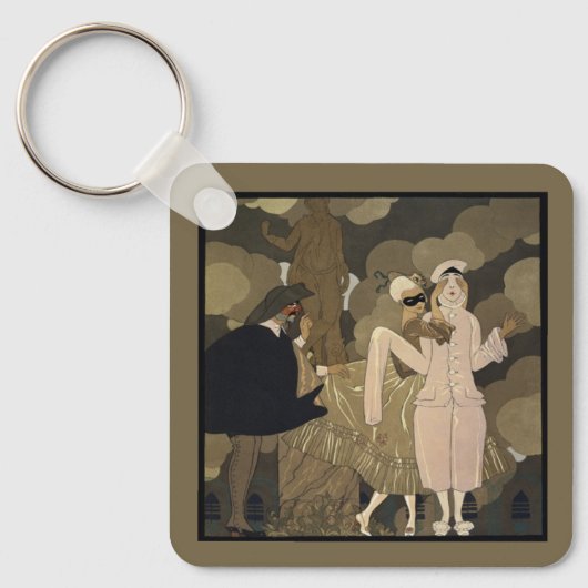  Kunst Deco, verrassing van George Barbier Sleutelhanger (Voorkant)