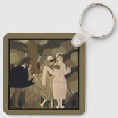 Kunst Deco, verrassing van George Barbier Sleutelhanger (Achterkant)