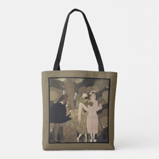  Kunst Deco, verrassing van George Barbier Tote Bag (Achterkant)
