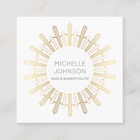 Kunst deco visitekaartje (Voorkant)