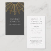 Kunst deco visitekaartje (Voorkant / Achterkant)