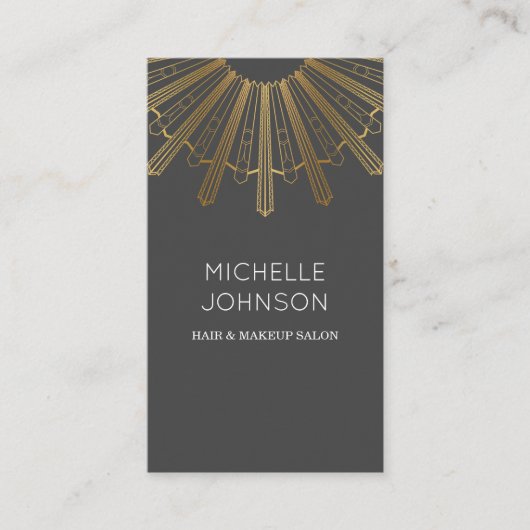 Kunst deco visitekaartje (Voorkant)