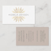 Kunst deco visitekaartje (Voorkant / Achterkant)