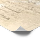 Kunst deco-vogelmanuscripten kruipen groot gatsby poster (Hoek)