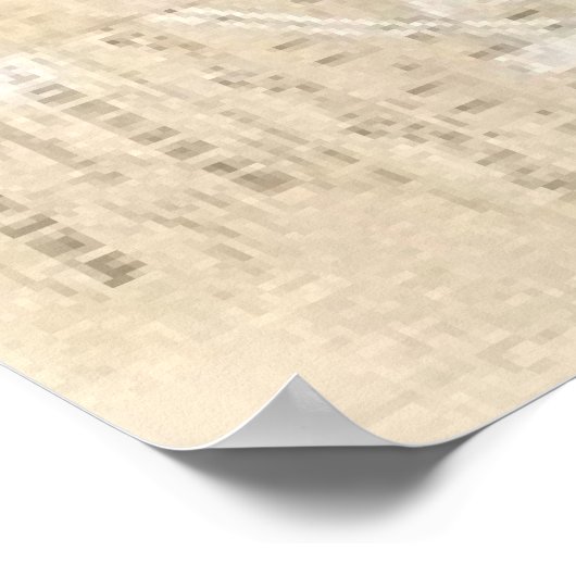 Kunst deco-vogelmanuscripten kruipen groot gatsby  poster (Hoek)