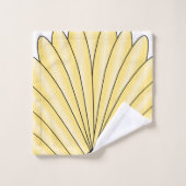 Kunst Deco voor ontwerp gele handdoekset Bad Handdoek (Wasdoekje)