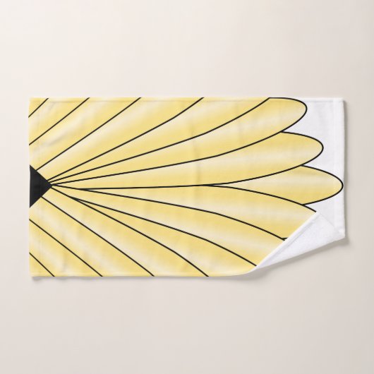 Kunst Deco voor ontwerp gele handdoekset Bad Handdoek (Handdoek)