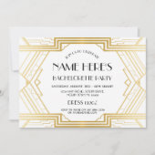 Kunst Deco Vrijgezellenfeest Bachelorette Party ui Kaart (Voorkant)