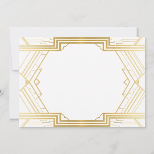 Kunst Deco Vrijgezellenfeest Bachelorette Party ui Kaart (Achterkant)