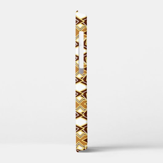 Kunst Deco Wallpaper Pattern, Tan and Brown Case-Mate iPhone Case (Achterkant / Links)