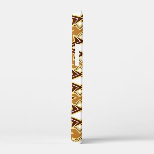 Kunst Deco Wallpaper Pattern, Tan and Brown Case-Mate iPhone Case (Achterkant / Rechts)