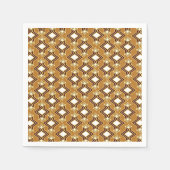 Kunst Deco Wallpaper Pattern, Tan and Brown Servetten (Voorkant)