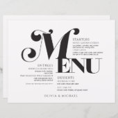  kunst Deco Wedding Black White (Voorkant / Achterkant)