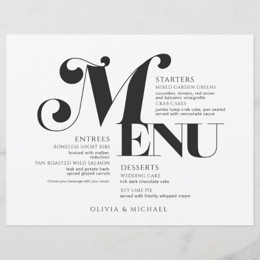  kunst Deco Wedding Black White (Voorkant)