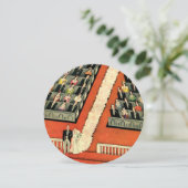  kunst Deco Wedding, Bride n Groom Uitnodiging (Staand voorkant)