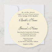  kunst Deco Wedding, Bride n Groom Uitnodiging (Achterkant)