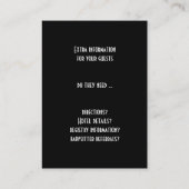 kunst Deco Wedding, Pas getrouwd Lovers Dansende Visitekaartje (Achterkant)