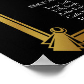 Kunst Deco Wedding-planner Poster (Hoek)