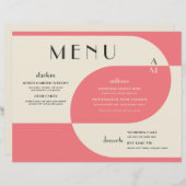  kunst Deco Wedding Salmon Pink (Voorkant / Achterkant)