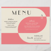  kunst Deco Wedding Salmon Pink (Voorkant)