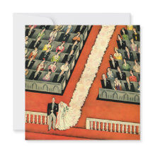 kunst Deco Wedding, uitnodiging van Bride Groom