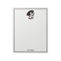  kunst Deco Woman die Pet draagt Handschoenen Kleu