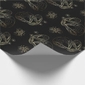Kunst deco zwart en gouden naadloos patroon met ma cadeaupapier (Hoek)