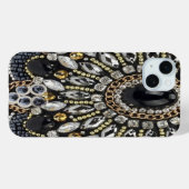 kunst deco zwart - gouden bohemen patroon Case-Mate iPhone case (Achterkant (horizontaal))