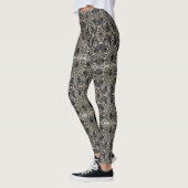 kunst deco zwart - gouden bohemen patroon leggings (Links)
