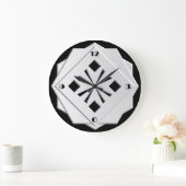Kunst Deco zwart-wit geometrisch patroon Grote Klok (Huis)