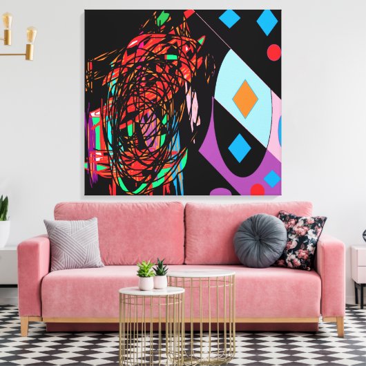 Kunst decor voor thuis interieur canvas (Insitu (Woonkamer))