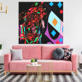 Kunst decor voor thuis interieur canvas afdruk (Insitu (Woonkamer))