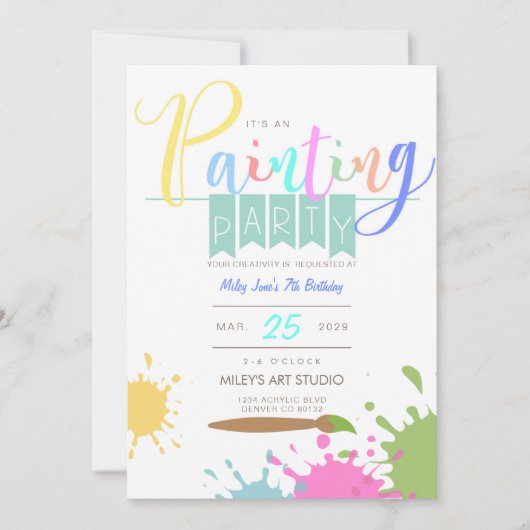 Kunst | Deelnemende partij nodigt uit Kaart (Voorkant)