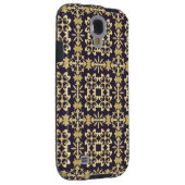 Kunst  demaspatroon, gouden Case-Mate samsung galaxy hoesje (Back/Rechts)