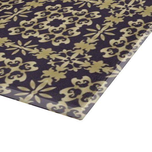 Kunst demaspatroon, gouden snijplank (Hoek)