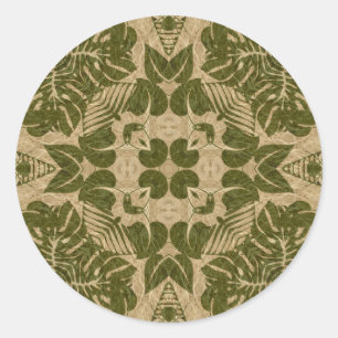 Kunst  demaspatroon ronde sticker