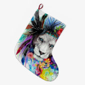 Kunst die poster schildert de leeuw grote kerstsok (Voorkant (Hangend))