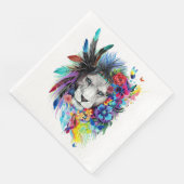 Kunst die poster schildert de leeuw servet (Hoek)