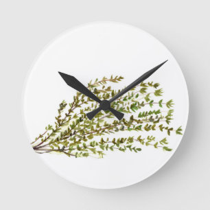 Kunst die van de de kruidenkeuken van de thyme ronde klok