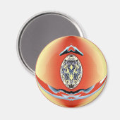 Kunst door buitenaardse wezens - Medallion Magneet (Voorkant / Achterkant)