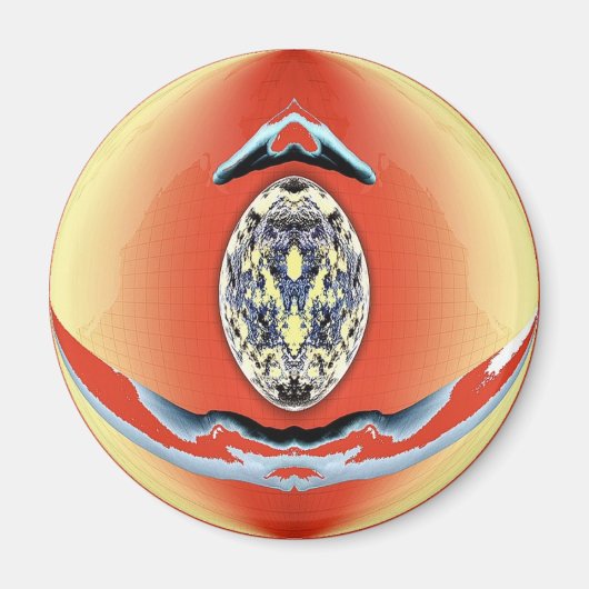 Kunst door buitenaardse wezens - Medallion Magneet (Voorkant)