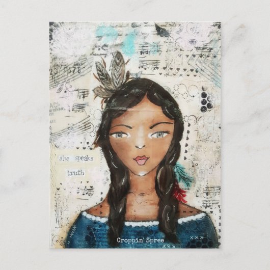 Kunst door Croppin Spree Briefkaart (Voorkant)