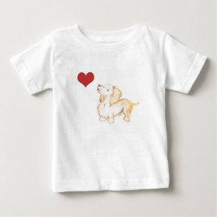 "Kunst door de hemel" liefde Dachshund kwelt shirt