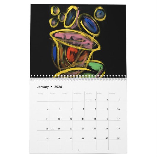 Kunst door E.J. Gold Kalender (Jan 2026)