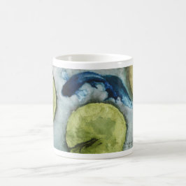 Kunst door Heather Betta Onder de Lilypads mok 11o