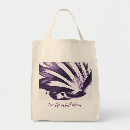 Kunst door Heather Grocery tas leven in volle bloe (Voorkant)