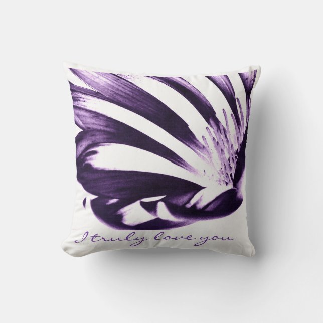 Kunst door Heather Paarse Passion, Sierkussen (Voorkant)